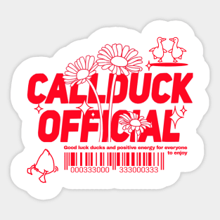 Callduckofficial Merch Sticker